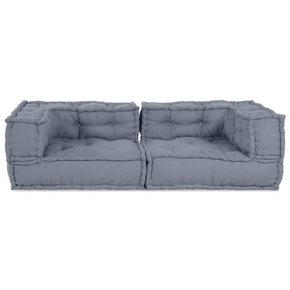 Kissen Grau 140 x 70 x 36 cm Polyester