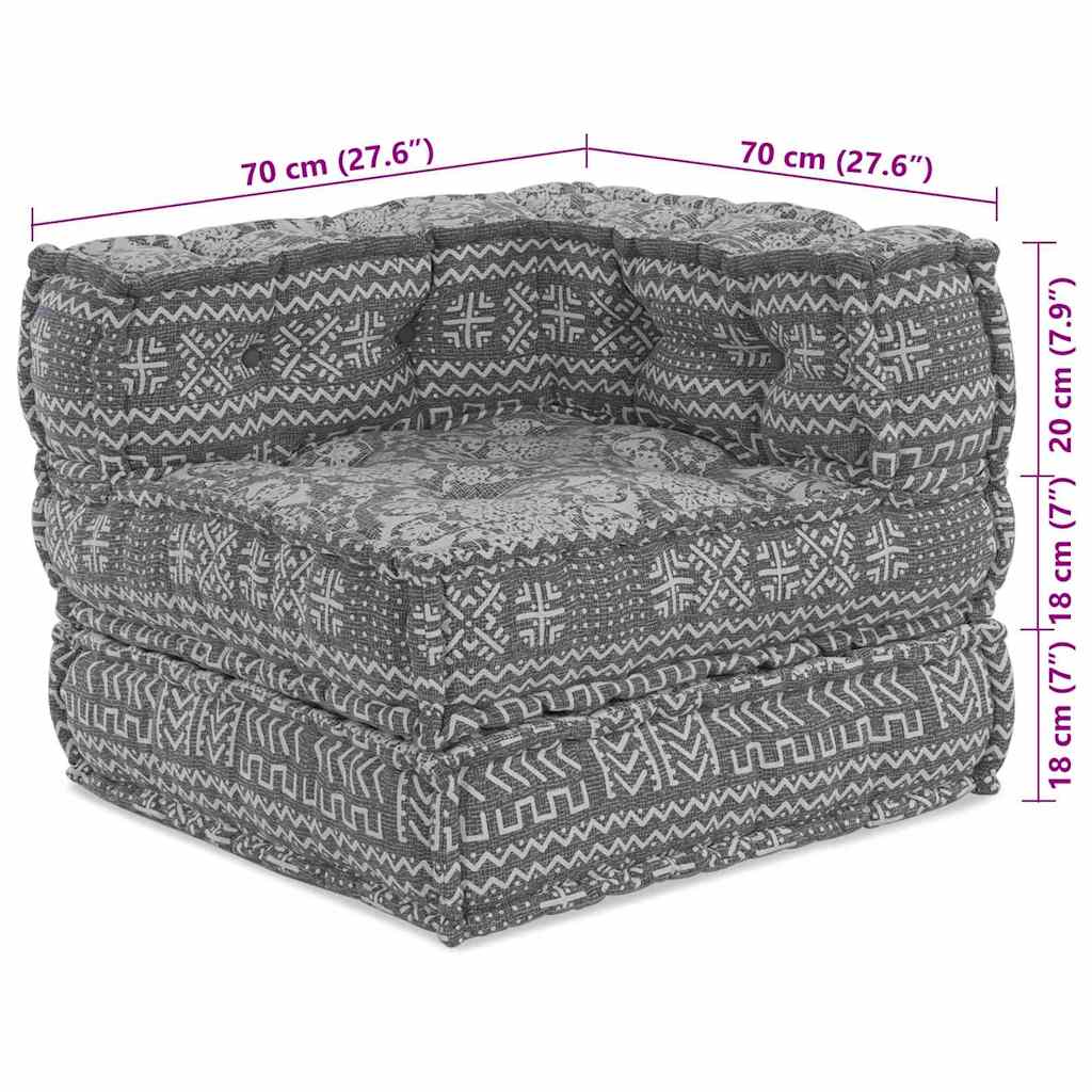Kissen Braun 70 x 70 x 54 cm Polyester