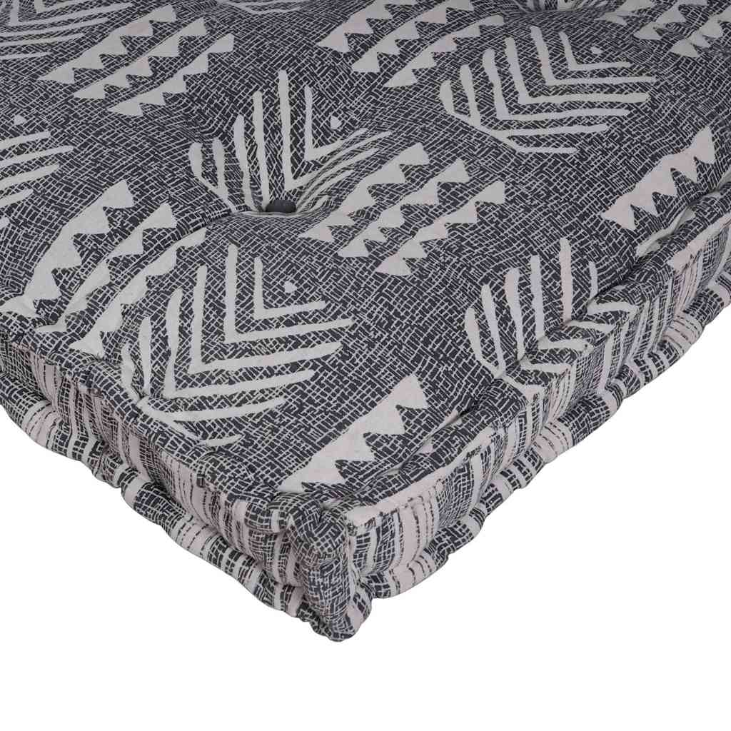 Pallet Sofa Kissen Grau-Druck Stoff