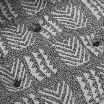 Pallet Sofa Kissen Grau-Druck Stoff