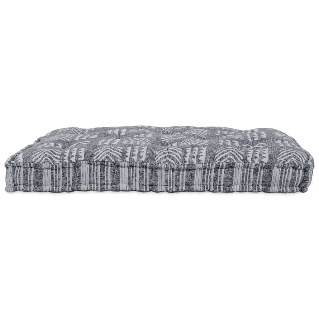 Pallet Sofa Kissen Grau-Druck Stoff
