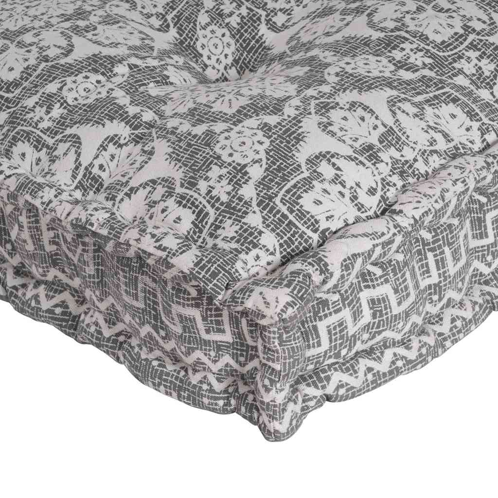 Pallet Sofa Kissen Hellgrau Stoff