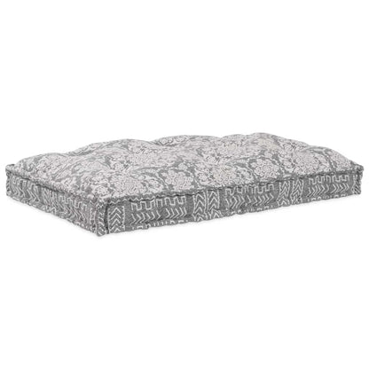 Pallet Sofa Kissen Hellgrau Stoff