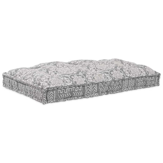 Pallet Sofa Kissen Hellgrau Stoff