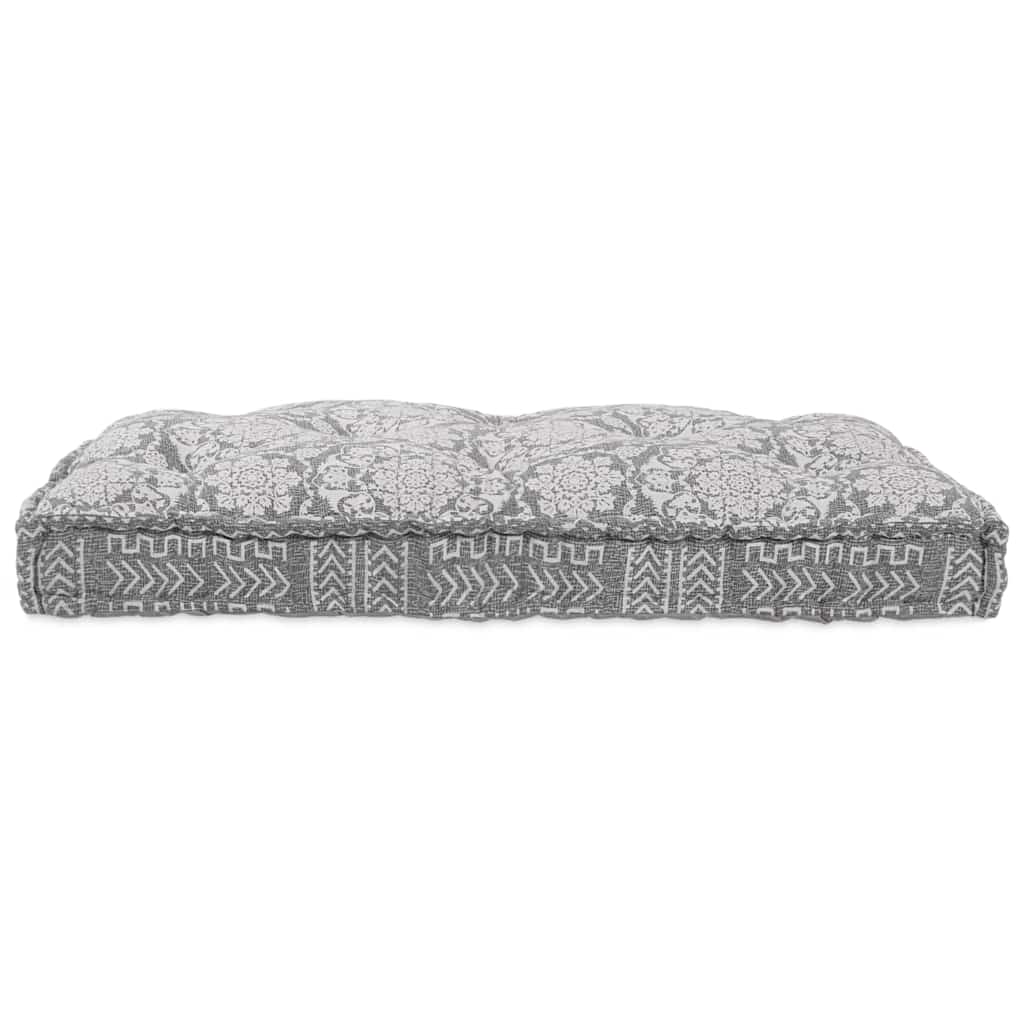 Pallet Sofa Kissen Hellgrau Stoff