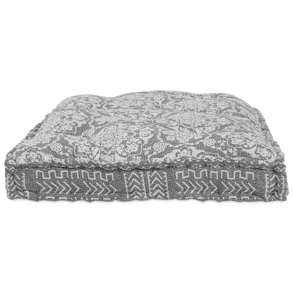Pallet Sofa Kissen Hellgrau Stoff