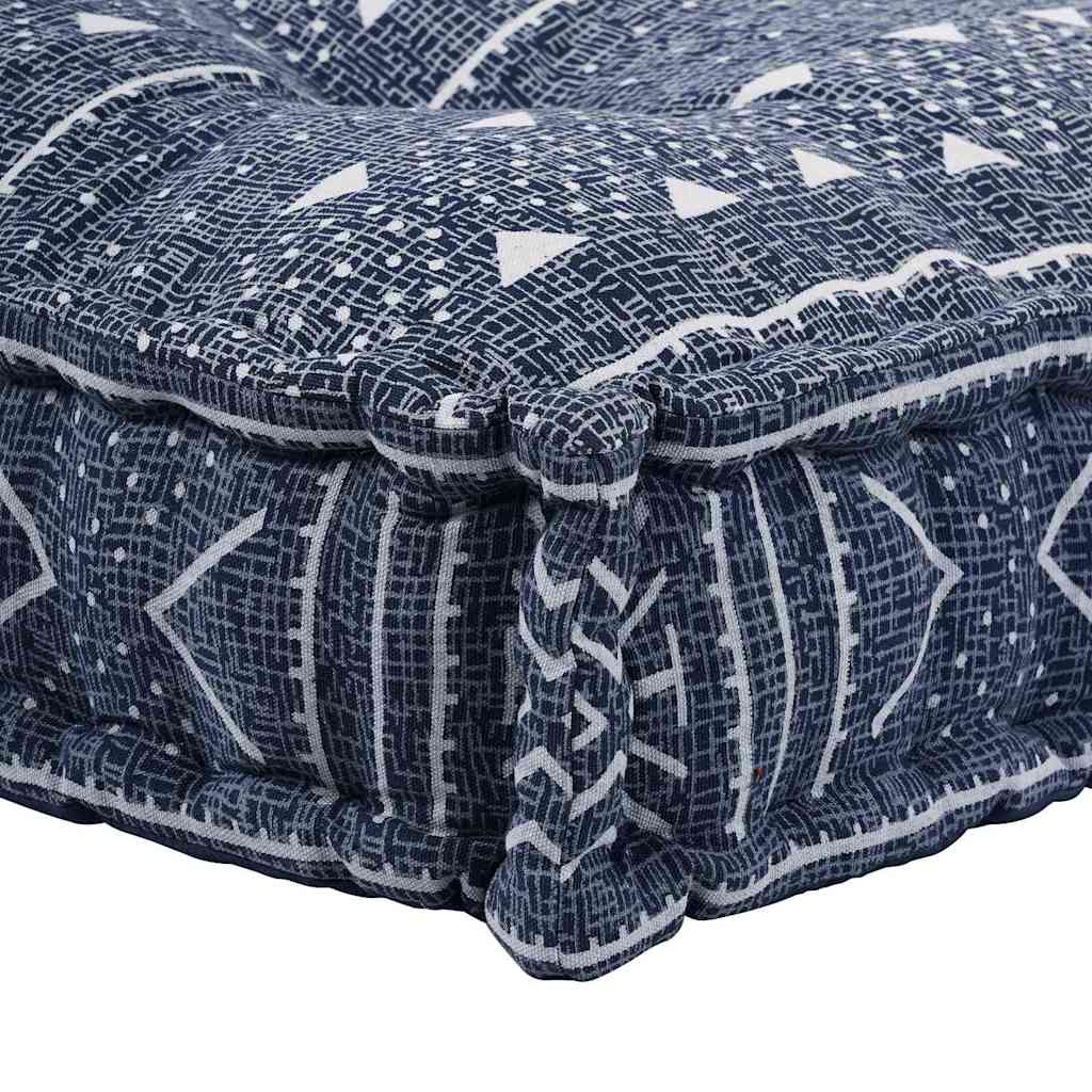 Pallet Sofa Kissen Indigo-Druck Stoff