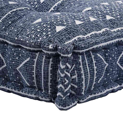 Pallet Sofa Kissen Indigo-Druck Stoff