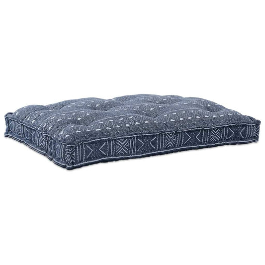 Pallet Sofa Kissen Indigo-Druck Stoff