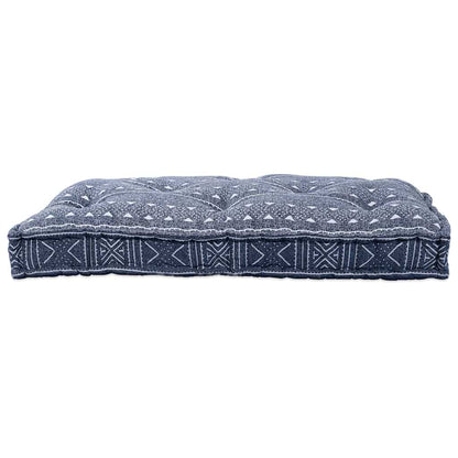 Pallet Sofa Kissen Indigo-Druck Stoff