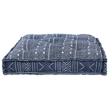 Pallet Sofa Kissen Indigo-Druck Stoff