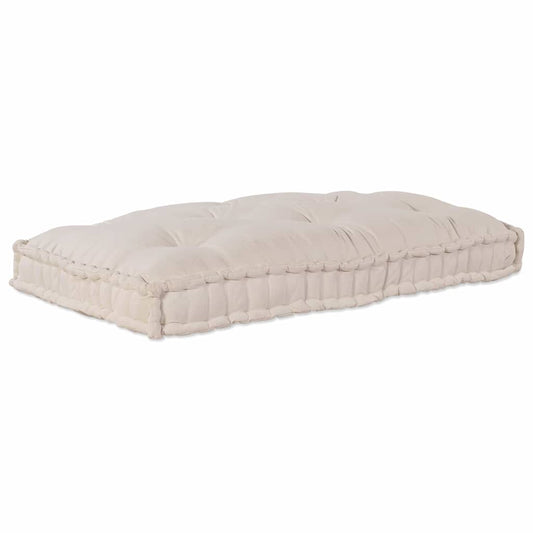 Pallet Sofa Kissen Creme Stoff