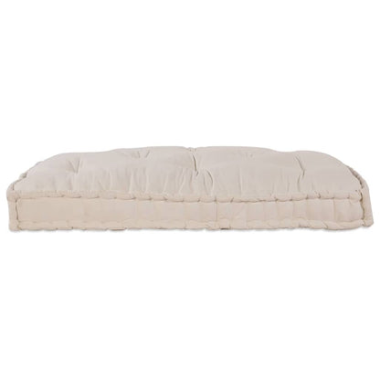 Pallet Sofa Kissen Creme Stoff