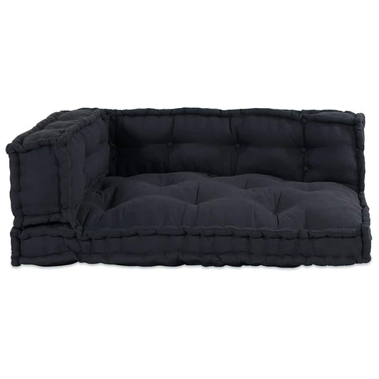 Pallet Sofa Kissen 3 pcs Anthrazit Stoff