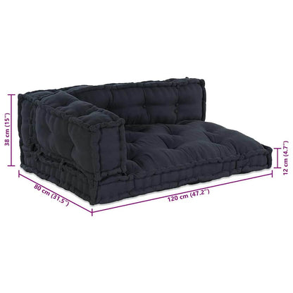 Pallet Sofa Kissen 3 pcs Anthrazit Stoff