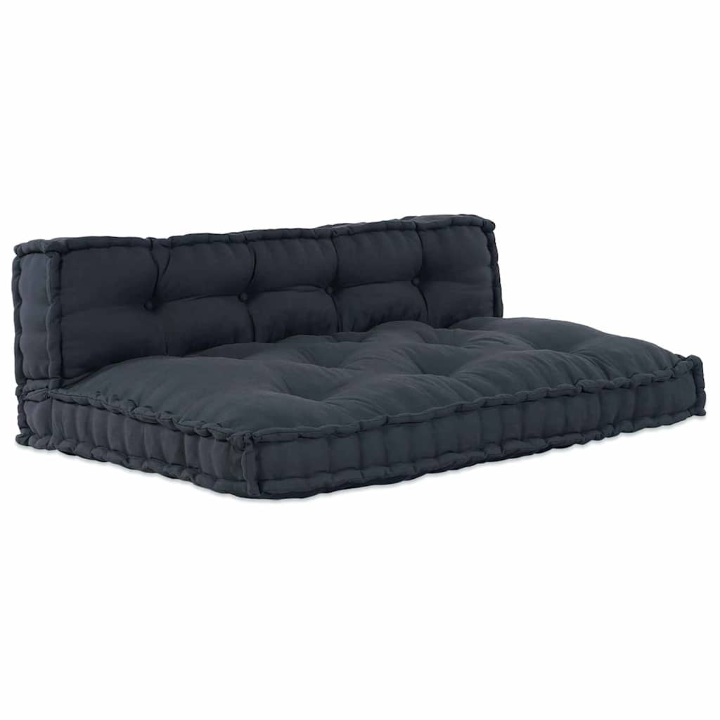 Pallet Sofa Kissen 2 pcs Anthrazit Stoff