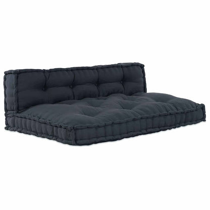 Pallet Sofa Kissen 2 pcs Anthrazit Stoff