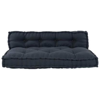 Pallet Sofa Kissen 2 pcs Anthrazit Stoff