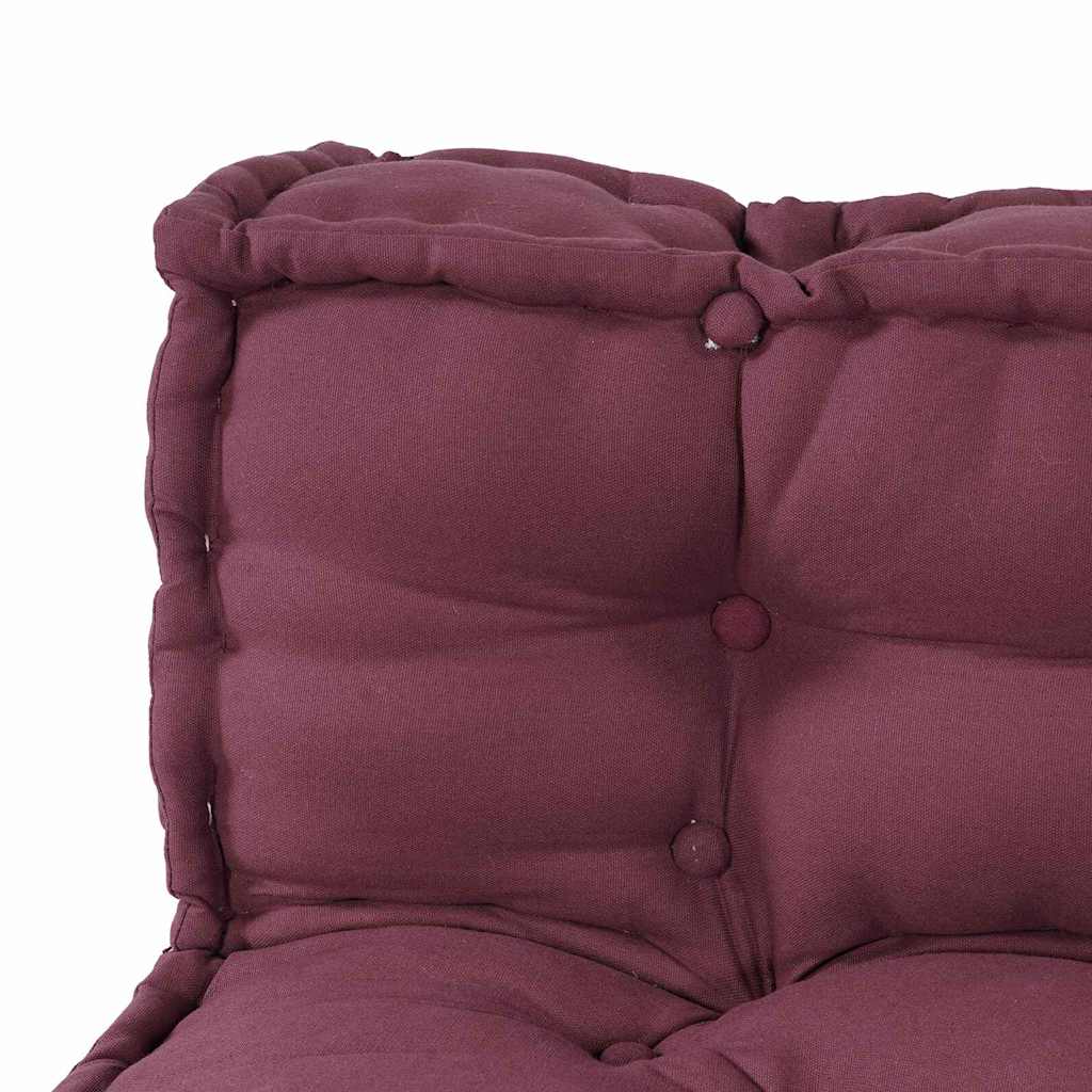 Pallet Sofa Kissen 3 pcs Kastanienbraun Stoff