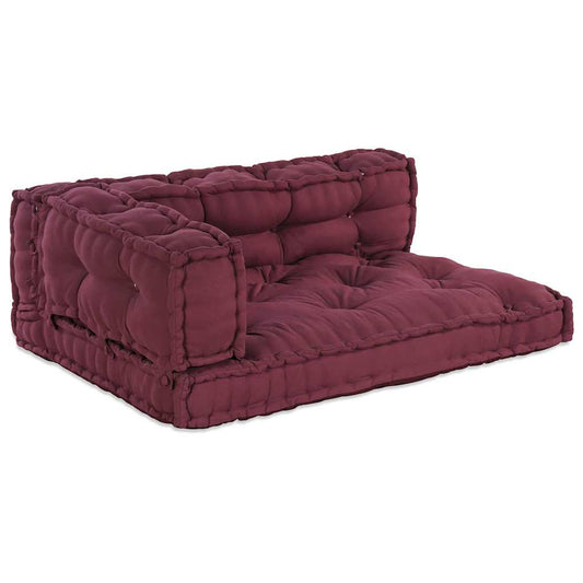 Pallet Sofa Kissen 3 pcs Kastanienbraun Stoff
