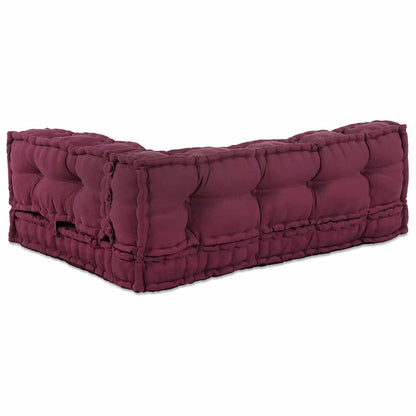 Pallet Sofa Kissen 3 pcs Kastanienbraun Stoff
