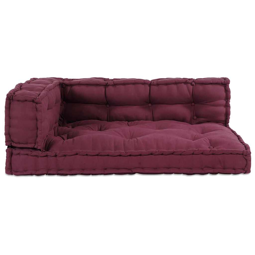 Pallet Sofa Kissen 3 pcs Kastanienbraun Stoff