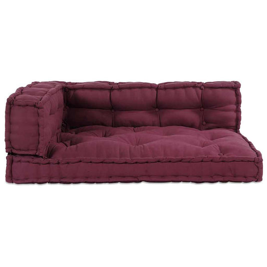 Pallet Sofa Kissen 3 pcs Kastanienbraun Stoff