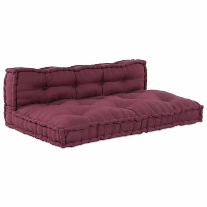 Pallet Sofa Kissen 2 pcs Kastanienbraun Stoff