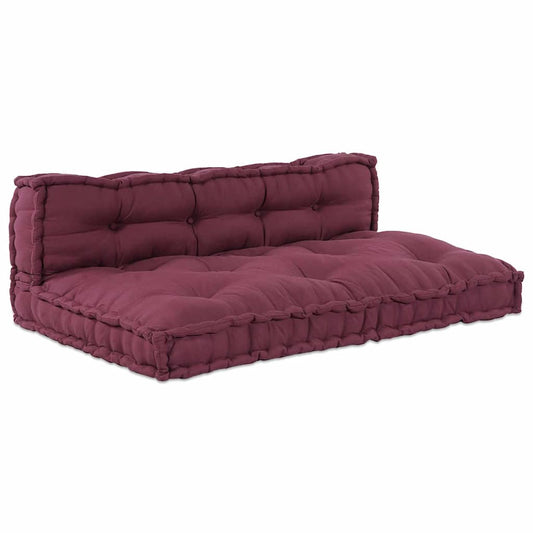 Pallet Sofa Kissen 2 pcs Kastanienbraun Stoff