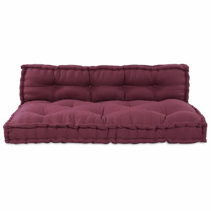 Pallet Sofa Kissen 2 pcs Kastanienbraun Stoff