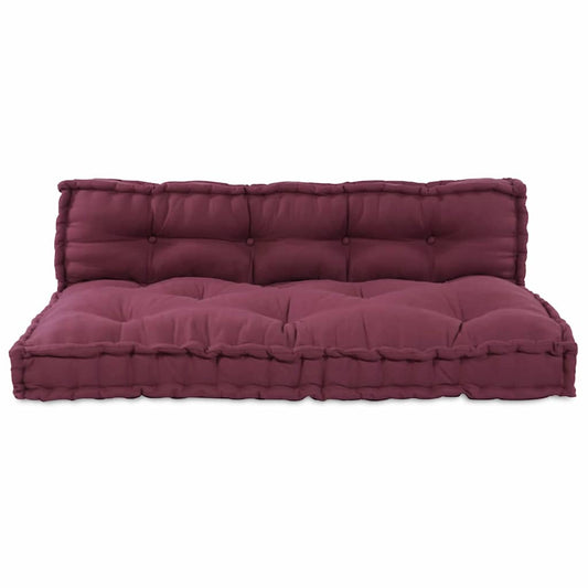 Pallet Sofa Kissen 2 pcs Kastanienbraun Stoff