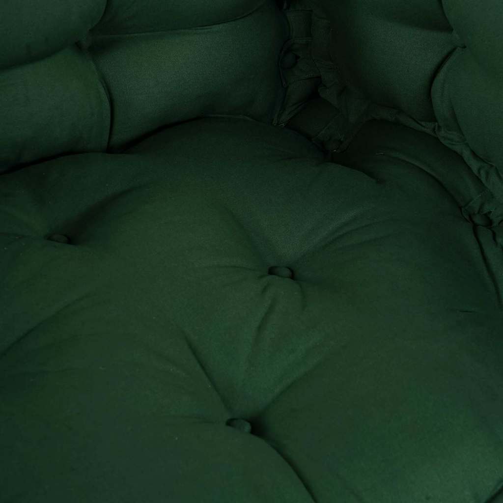 Pallet Sofa Kissen 3 pcs Grün Stoff