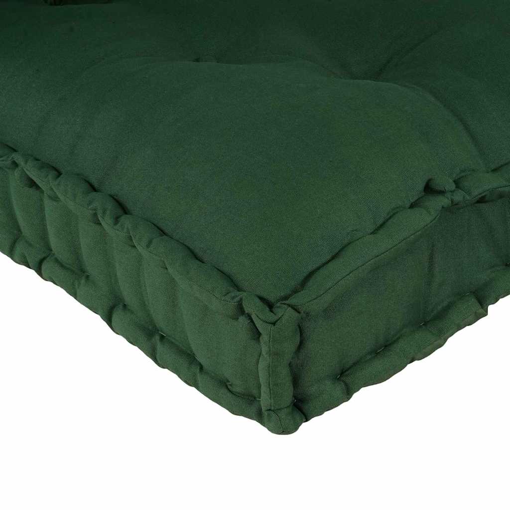 Pallet Sofa Kissen 3 pcs Grün Stoff