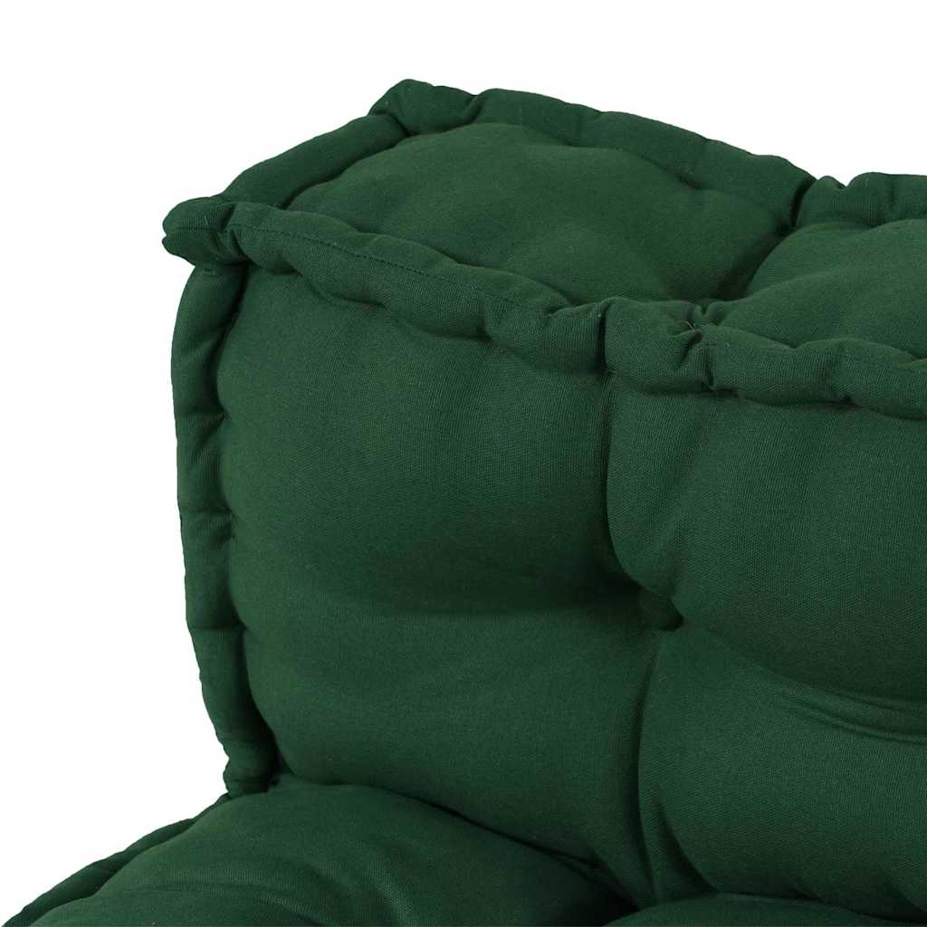 Pallet Sofa Kissen 2 pcs Grün Stoff