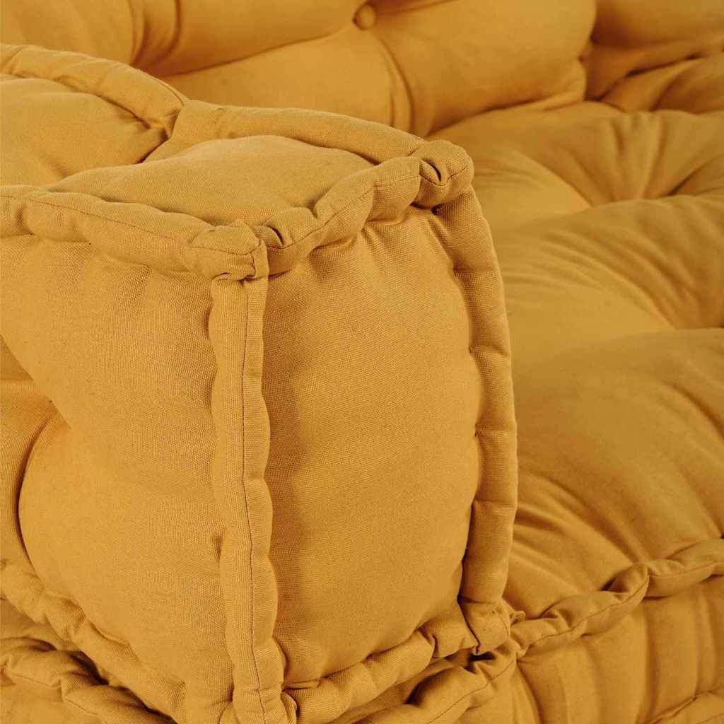 Pallet Sofa Kissen 3 pcs Gelb Stoff