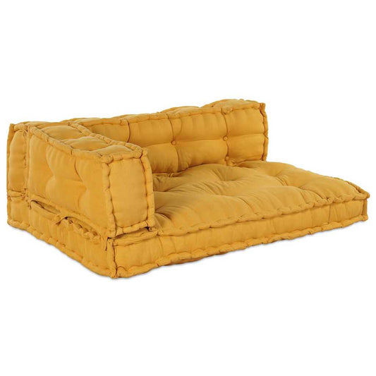 Pallet Sofa Kissen 3 pcs Gelb Stoff