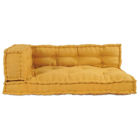 Pallet Sofa Kissen 3 pcs Gelb Stoff