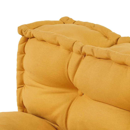Pallet Sofa Kissen 2 pcs Gelb Stoff
