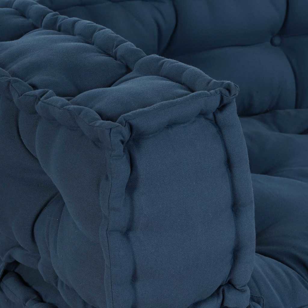 Pallet Sofa Kissen 3 pcs Indigo Stoff