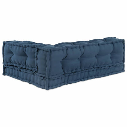 Pallet Sofa Kissen 3 pcs Indigo Stoff