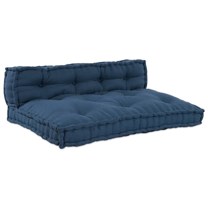 Pallet Sofa Kissen 2 pcs Indigo Stoff