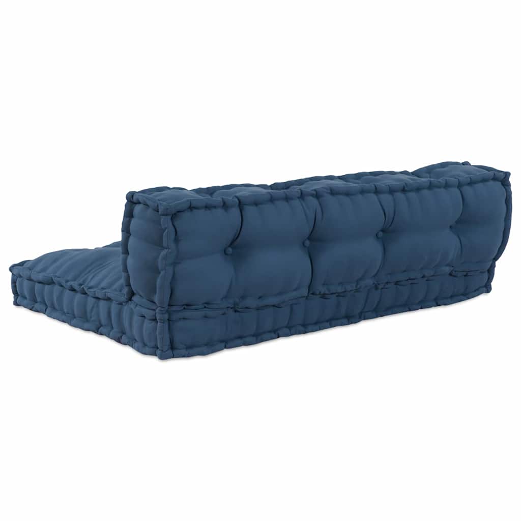 Pallet Sofa Kissen 2 pcs Indigo Stoff