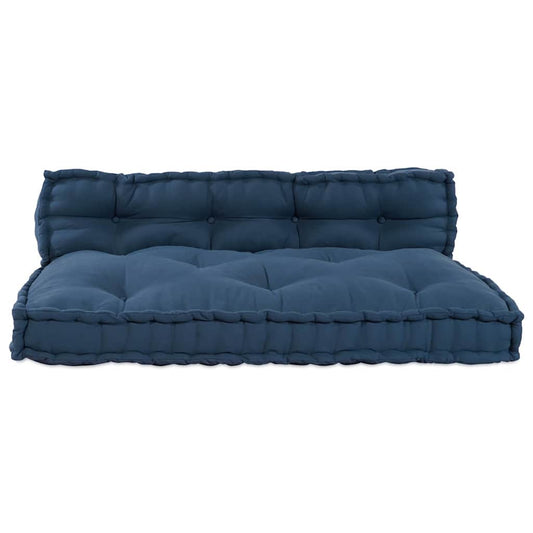 Pallet Sofa Kissen 2 pcs Indigo Stoff