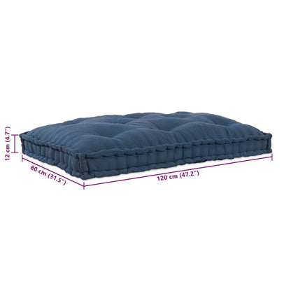 Pallet Sofa Kissen Indigo Stoff