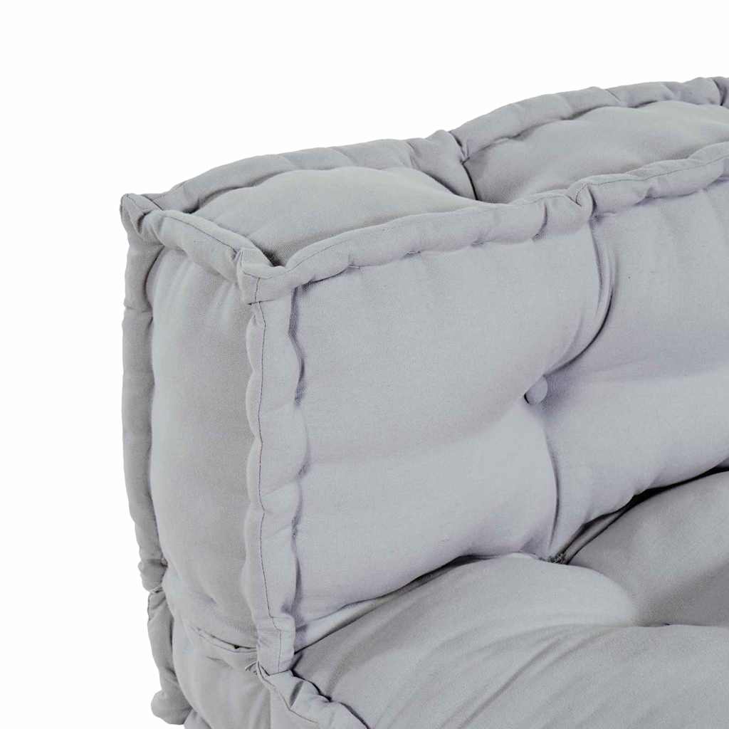 Pallet Sofa Kissen 2 pcs Grau Stoff