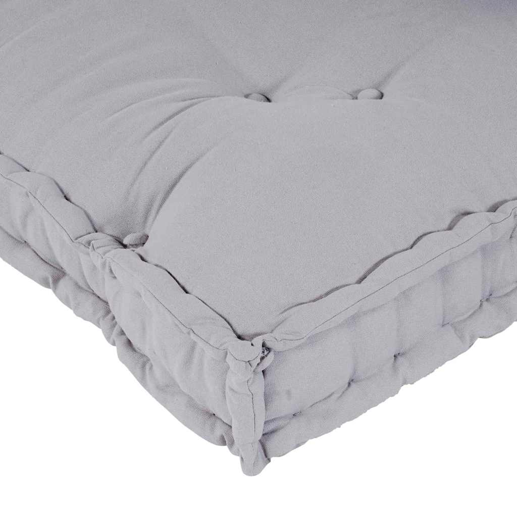 Pallet Sofa Kissen 2 pcs Grau Stoff