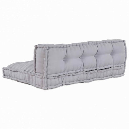 Pallet Sofa Kissen 2 pcs Grau Stoff