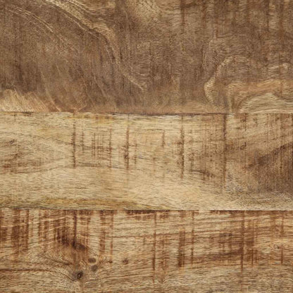 Couchtisch 50x50x38 cm Raues Massivholz Mango