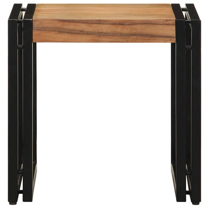 Couchtisch Braun 40 x 40 x 38 cm Massivholz Akazie