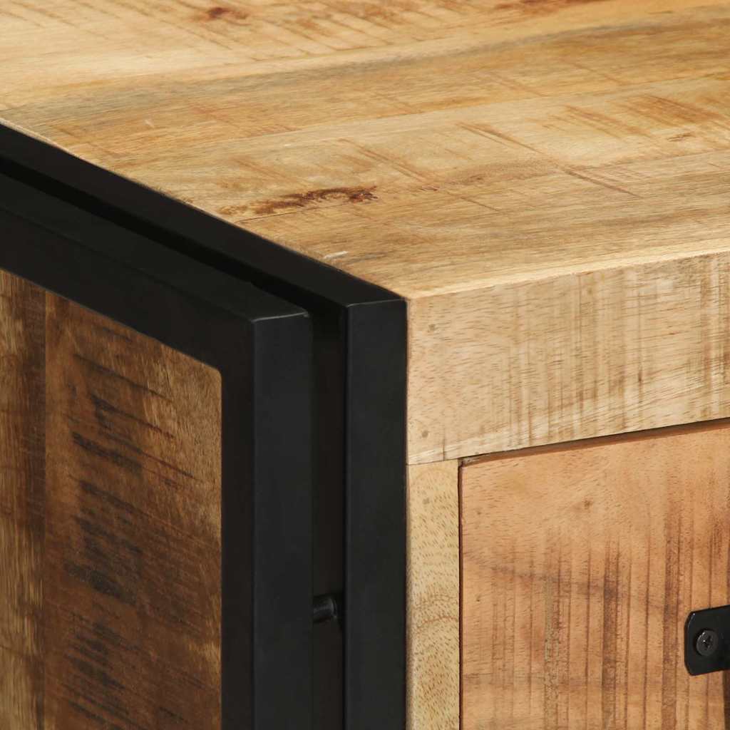 Nachttisch Braun 40 x 35 x 50 cm massives Mangoholz